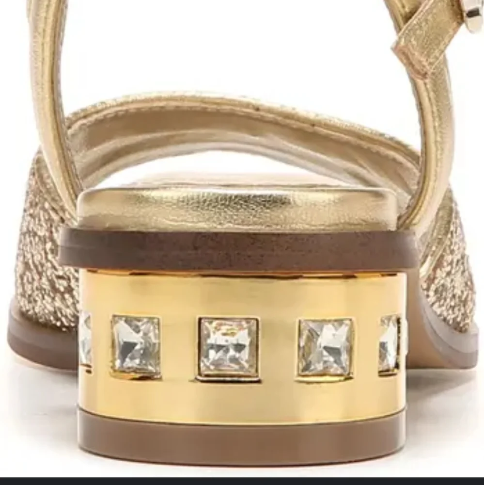 Sam Edelman Ivy Glitter Crystal Heel Big Kid...Size 4